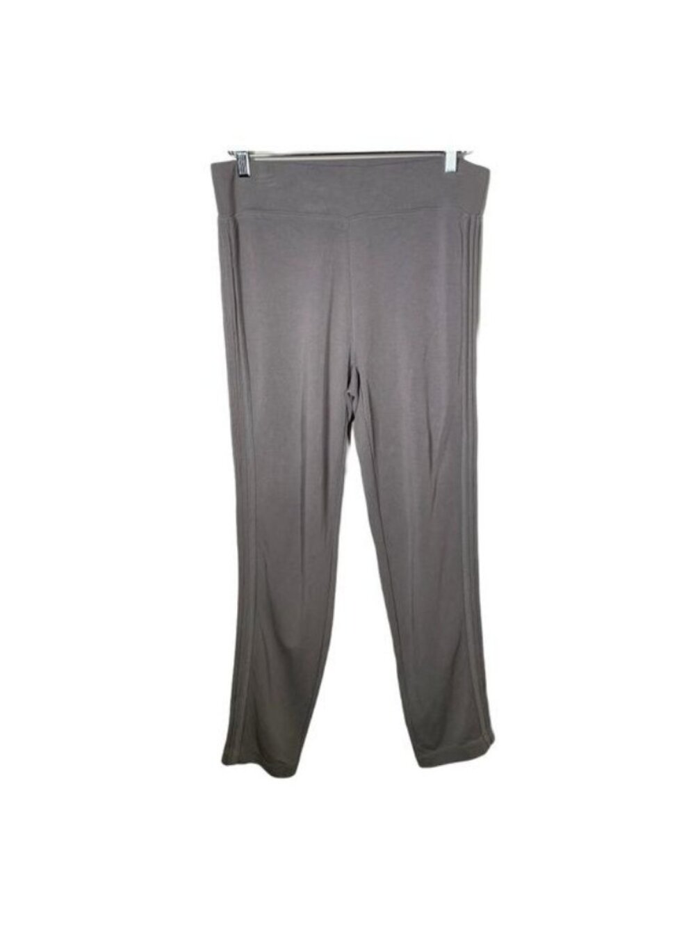 Athleta Wide Leg Yoga Pants Women Medium Taupe Lounge Active Stretch